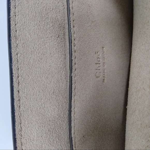 Chloé Faye Light Blue Gray Crossbody Bag - Picture 6 of 8